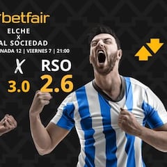Elche CF vs. Real Sociedad: horario, dónde ver, pronósticos y clasificación