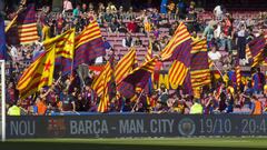 El Barça celebra el pacto con la UEFA sobre las esteladas
