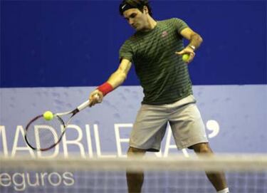 Federer en acción