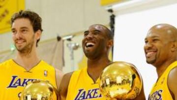 <b>LOS AMOS. </b>Pau Gasol y Kobe Bryant han jugado las tres últimas finales de la NBA: y han ganado dos.