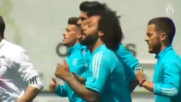 El Madrid entrenó sin Kroos y con Marcelo