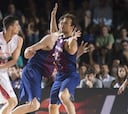 El Barça sufre, pero doblega a un valiente Zaragoza en el Palau