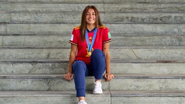 01/11/22 FUTBOL FEMENINO SELECCION ESPAÑOLA ESPAÑA SUB17 MEDALLA CAMPEONA DEL MUNDO 
ENTREVISTA A CARLA CAMACHO 