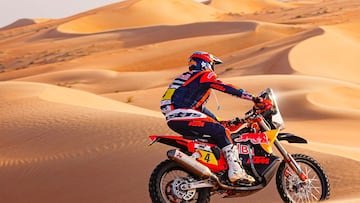 Daniel Sanders durante la Etapa 4 del Abu Dhabi Desert Challenge.