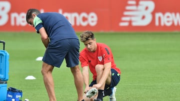 08/07/2022  ENTRENAMIENTO ATHLETIC DE BILBAO NICO SERRANO 08/07/22  PRETEMPORADA 