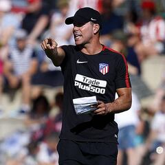El Atlético afinó el remate y Simeone se lo pasó en grande