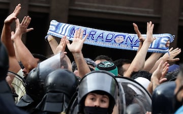 Altercados en los alrededores de la Casa Rosada