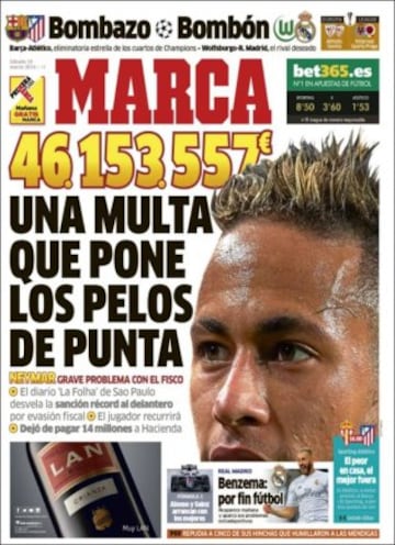 Portadas de la prensa mundial