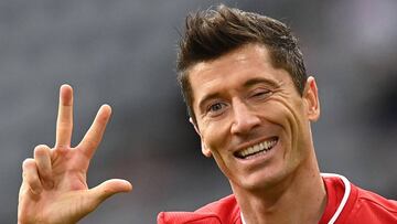 Lewandowski anotó un hat-trick ante el Franckfurt