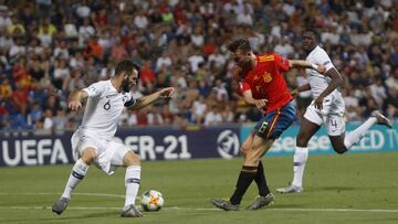 27/06/19 PARTIDO EUROCOPA SUB21 SUB 21  SEMIFINAL  SELECCION ESPAÑOLA ESPAÑA - FRANCIA  TERCER GOL DANI OLMO 3-1 PASE DE FABIAN RUIZ