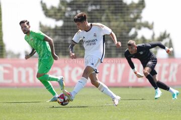 Carvajal marcó un gol con el Castilla esta pretemporada, al Leganés.