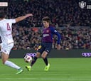 Mira la genial asistencia de Puig en su debut con el Barça