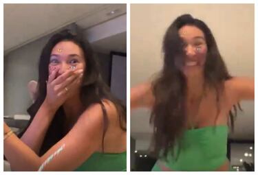 Shalimar Heppner enamora al madridismo con su reacci車n en el gol de Alaba
