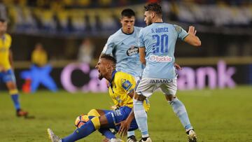 El Celta desperdició un 0-3 en Las Palmas el año pasado.