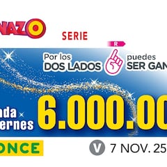 Cuponazo de la ONCE: comprobar los resultados del sorteo hoy, viernes 7 de noviembre