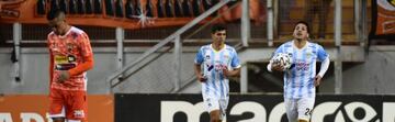 Miguel Orellana celebra luego de convertir un gol a Cobreloa, en la vigesimocuarta fecha del Ascenso.