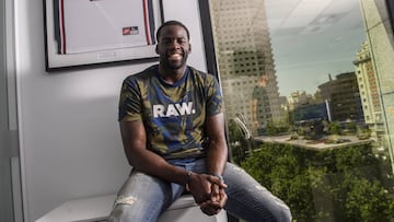 Draymond Green atiende a AS en las oficinas de la NBA en España.