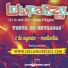 Lollapalooza Chile 2017: Programación y horario, día por día