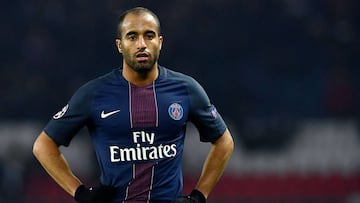 Lucas Moura, con el PSG.