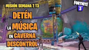 &iquest;C&oacute;mo detener la m&uacute;sica en Caverna Descontrol en Fortnite?