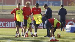 Entrenamiento del Sevilla.