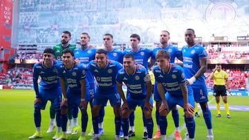 Soccer Football - Liga MX - Toluca v Cruz Azul - Estadio Nemesio Diez, Toluca, Mexico - February 7, 2026 Cruz Azul players pose for a team group photo before the match REUTERS/Eloisa Sanchez