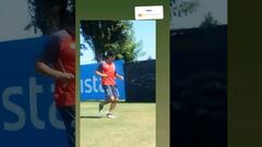 El primer entrenamiento de Fernández en el Monumental