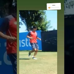 El primer entrenamiento de Fernández en el Monumental