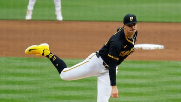 PITTSBURGH, PA - JUNE 05: Paul Skenes #30 of the Pittsburgh Pirates strikes out Shohei Ohtani #17 of the Los Angeles Dodgers in the first inning at PNC Park on June 5, 2024 in Pittsburgh, Pennsylvania. Justin K. Aller/Getty Images/AFP (Photo by Justin K. Aller / GETTY IMAGES NORTH AMERICA / Getty Images via AFP)