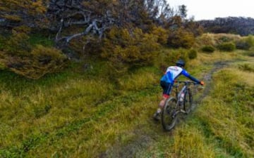 El impresionante paisaje en que se vivió la carrera de MTB