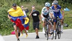 Miguel &Aacute;ngel &#039;Superm&aacute;n&#039; L&oacute;pez y Enric Mas suben uno de los puertos de Andorra en la pen&uacute;ltima etapa de la Vuelta a Espa&ntilde;a 2018.