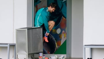 Lo Celso, este martes en la Ciudad Deportiva.