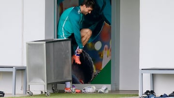 Lo Celso, este martes en la Ciudad Deportiva.