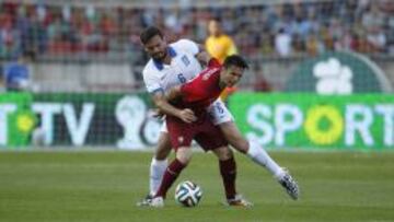 Postiga, durante el partido.