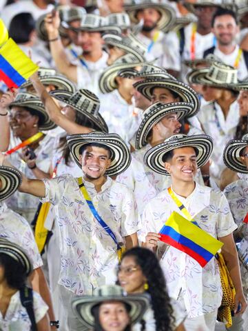 Así fue la participación de la delegación de Colombia en la ceremonia de inauguración de los Juegos Panamericanos de Santiago