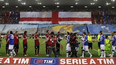 Un partido de la Serie A entre Genoa y Sampdoria, del campeonato 2010- 2011, en el estadio Luigi Ferraris de Genova