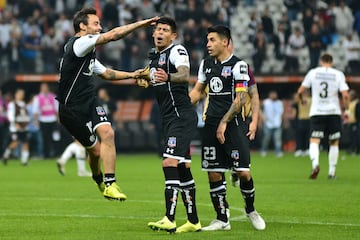 Así celebró el plantel de Colo Colo en el Arena Corinthians