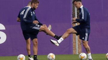 PHOTOGENIC. ENTRENAMIENTO DEL REAL VALLADOLID. QUEIROS Y ROQUE MESA