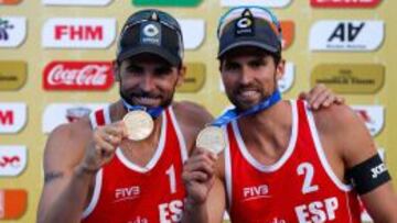 Pablo Herrera y Adrian Gavira, con la medalla de oro en Mosc&uacute;