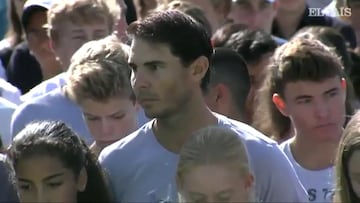 Uno de los mejores momentos de Nadal fue fuera de las canchas: aquí se ganó el respeto del mundo entero y una portada en The Times