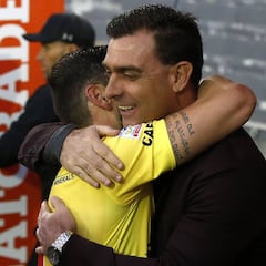 El cálido reencuentro entre Garcés y Guede