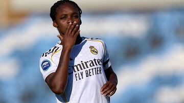 04/10/25 FUTBOL FEMENINO
PARTIDO PRIMERA DIVISION
REAL MADRID - BADALONA
1-0 GOL LINDA CAICEDO ALEGRIA