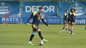 Entrenamiento Deportivo de La Coruña. Lucas Pérez