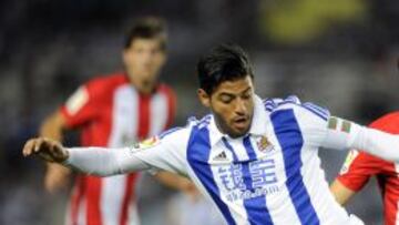 El técnico campeón del mundo en el 2010, habló sobre el delantero de la Real Sociedad, en conferencia de prensa en el Salón de la Fama en Pachuca.