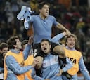 Suárez, Muslera y Abreu, héroes de Uruguay