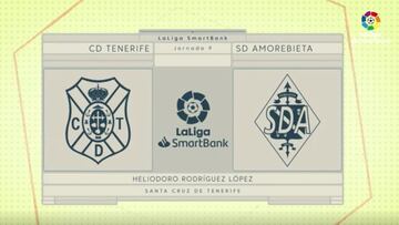 Resumen y goles del Tenerife vs. Amorebieta de LaLiga SmartBank