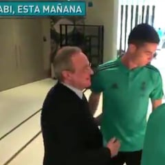 Risas de Florentino con toda la plantilla hasta que llegó Cristiano y pasó esto