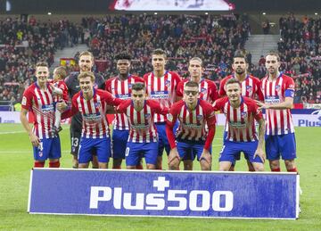 Once inicial del Atlético