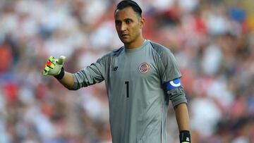 Keylor Navas en amistoso con Costa Rica