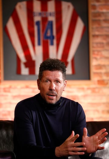 Diego Pablo Simeone, entrenador del Atlético de Madrid.